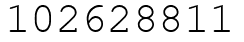 Число 102628811.