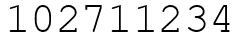 Число 102711234.