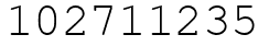 Число 102711235.