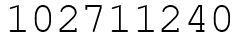 Число 102711240.