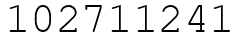 Число 102711241.