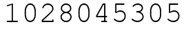 Число 1028045305.