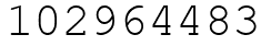 Число 102964483.