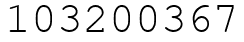 Число 103200367.
