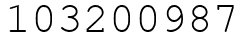 Число 103200987.