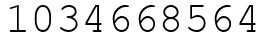 Число 1034668564.