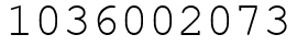 Число 1036002073.