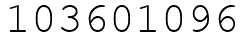 Число 103601096.