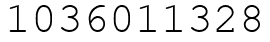 Число 1036011328.