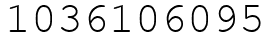 Число 1036106095.