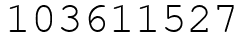 Число 103611527.