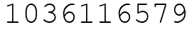 Число 1036116579.