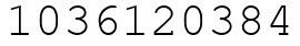 Число 1036120384.