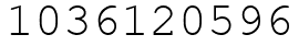 Число 1036120596.