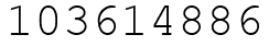 Число 103614886.