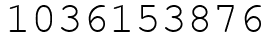 Число 1036153876.