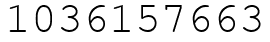 Число 1036157663.