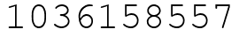 Число 1036158557.