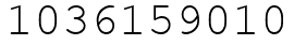 Число 1036159010.