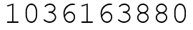 Число 1036163880.