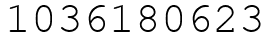 Число 1036180623.