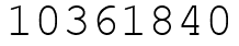Число 10361840.