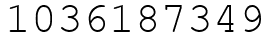 Число 1036187349.