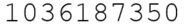 Число 1036187350.