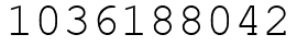 Число 1036188042.