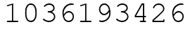 Число 1036193426.