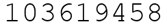 Число 103619458.