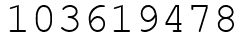 Число 103619478.