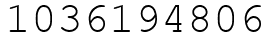 Число 1036194806.
