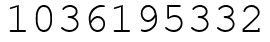Число 1036195332.