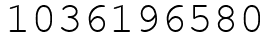 Число 1036196580.
