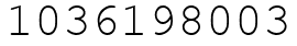 Число 1036198003.