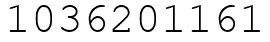 Число 1036201161.