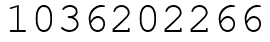 Число 1036202266.