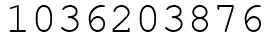 Число 1036203876.