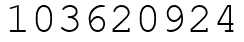 Число 103620924.