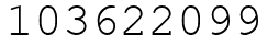 Число 103622099.