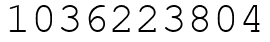 Число 1036223804.