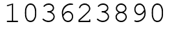 Число 103623890.