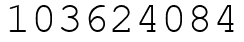 Число 103624084.