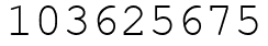 Число 103625675.