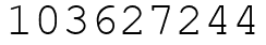 Число 103627244.