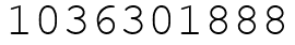 Число 1036301888.