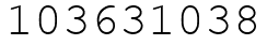 Число 103631038.
