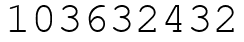 Число 103632432.