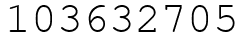 Число 103632705.